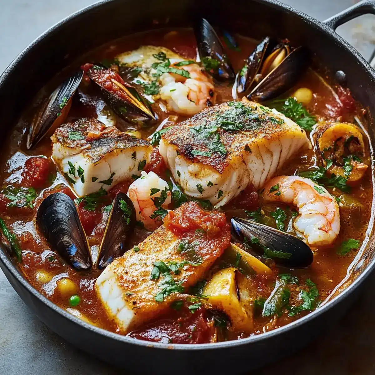Cozy One-Pot Seafood Stew Bursting with Ocean Flavors