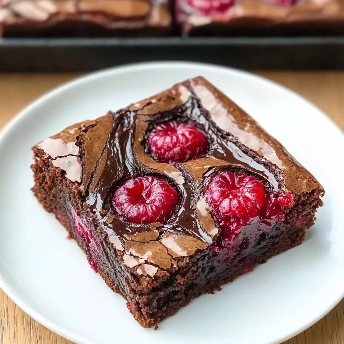 Decadent Raspberry Swirl Brownies