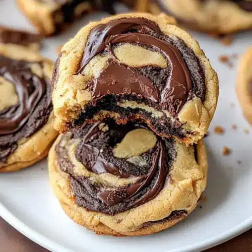 Peanut Butter Brownie Swirl Cookies