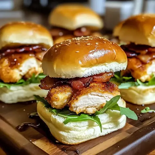 Maple Chicken Bacon Sliders