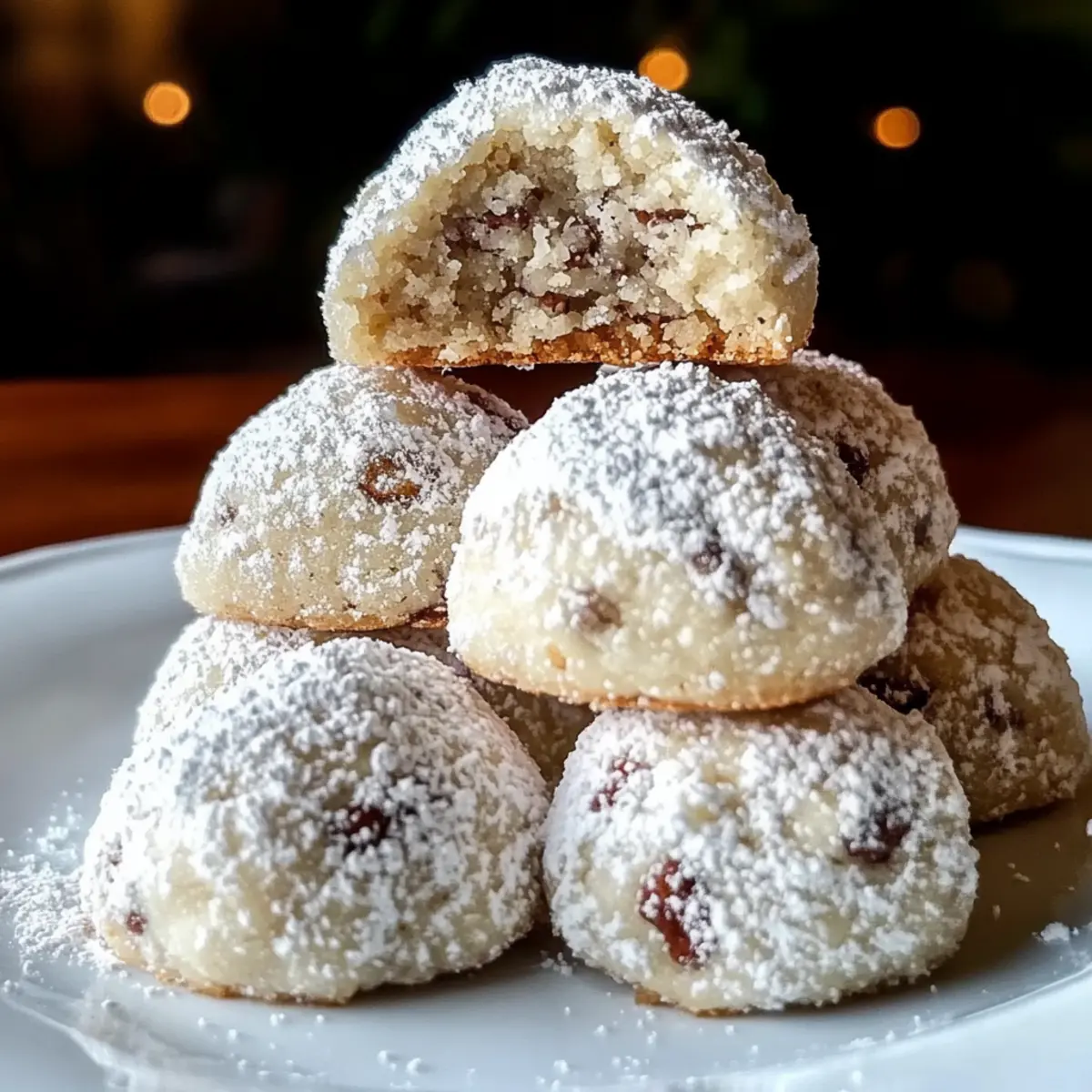 Buttery Pecan Snowball Cookies