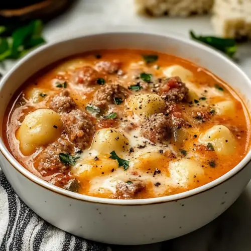 Creamy Italian Sausage Gnocchi Soup