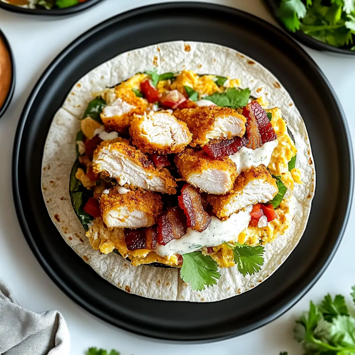Crispy Chicken Bacon Ranch Wrap