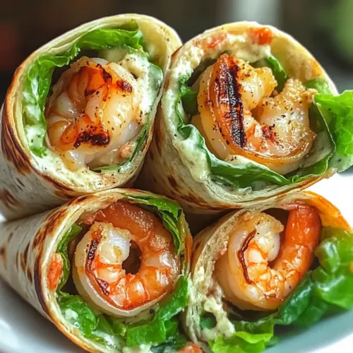 Grilled Shrimp Caesar Wraps