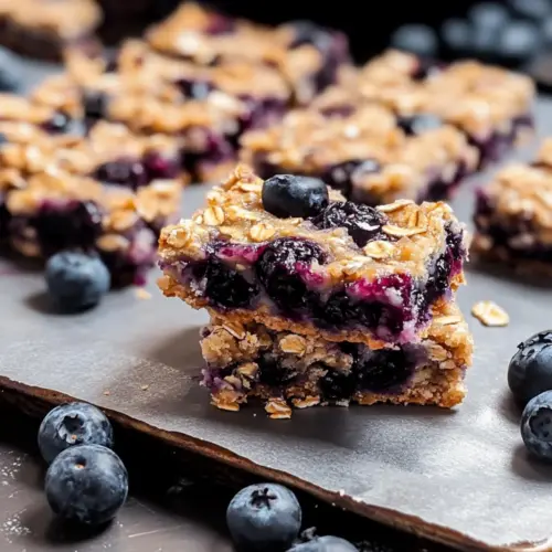 Blueberry Oatmeal Breakfast Bars