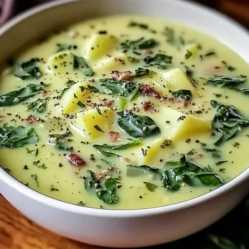 Creamy Spinach and Potato Garden Soup