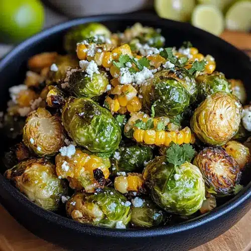 Mexican Street Corn Brussels Sprouts