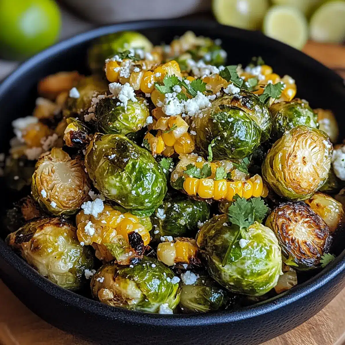 Mexican Street Corn Brussels Sprouts
