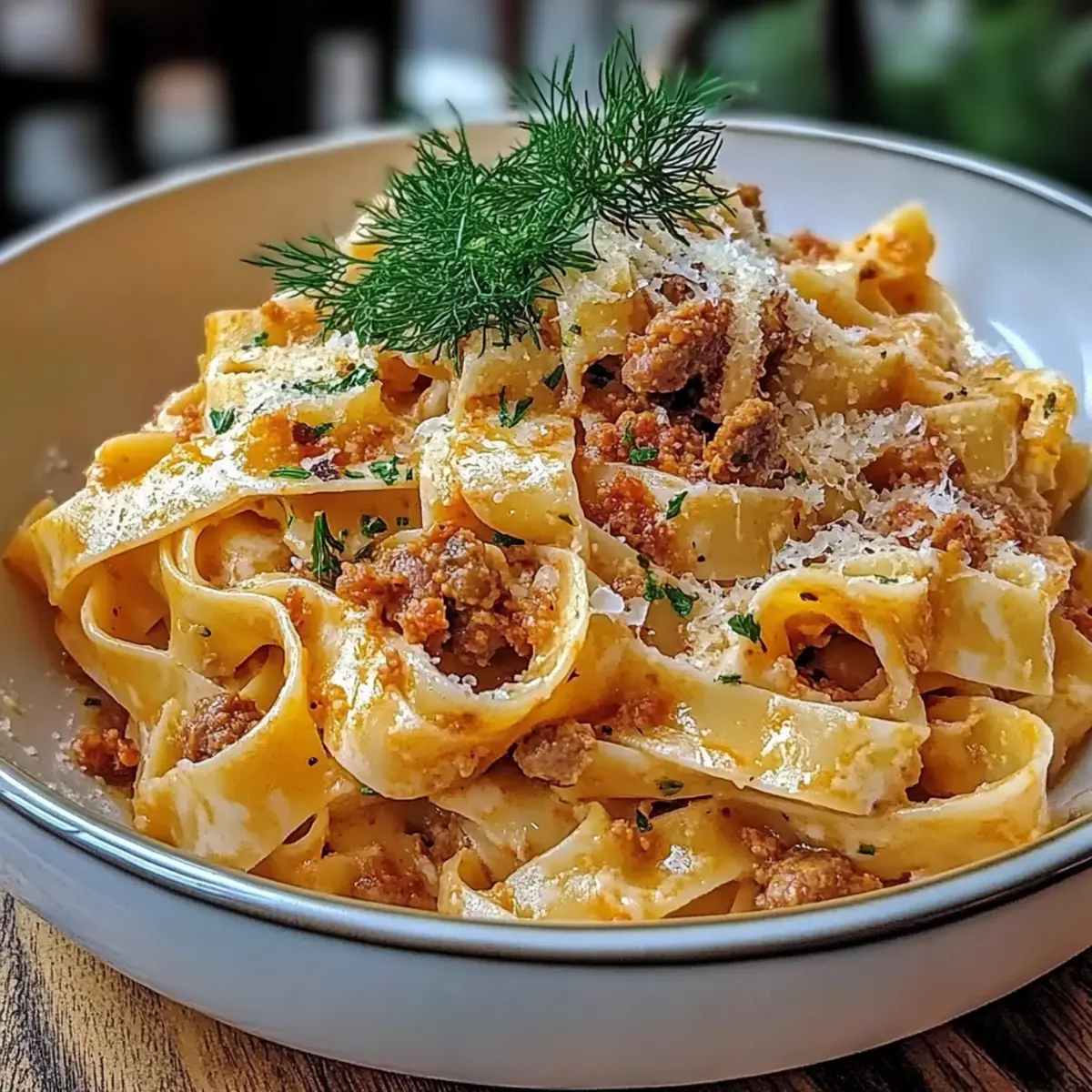 Creamy Calabrian Chili Pappardelle