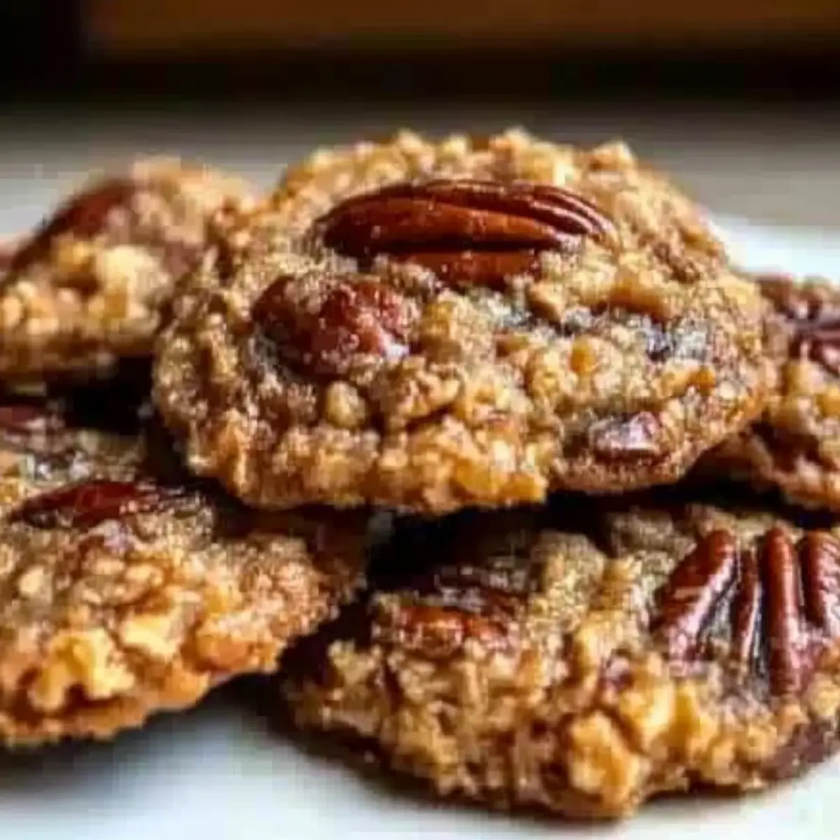 Bakery-Style Pecan Pie Oatmeal Cookies