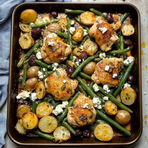 Mediterranean Lemon Chicken with Potatoes & Green Beans