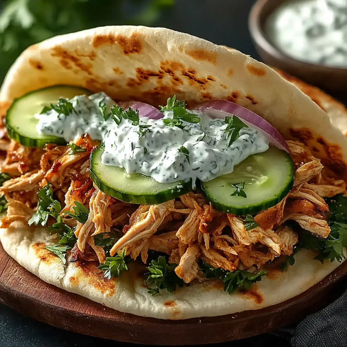 Slow Cooker Chicken Gyros