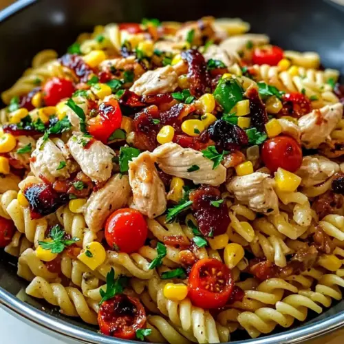 BBQ Chicken Pasta Salad