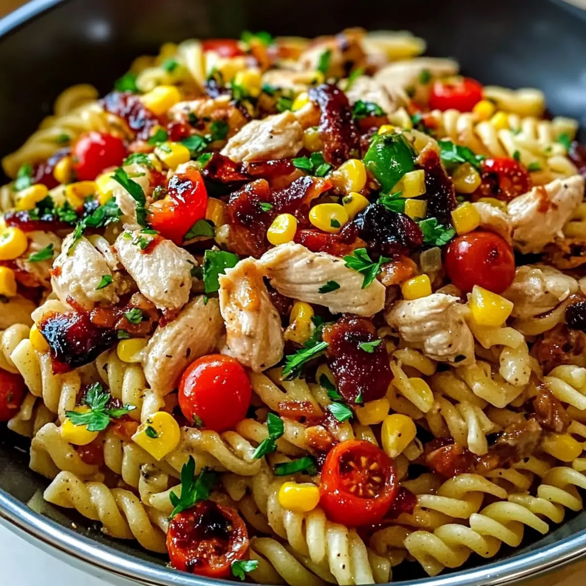 BBQ Chicken Pasta Salad