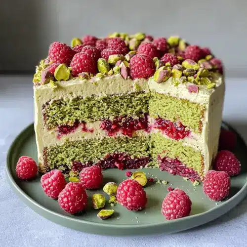 Pistachio Raspberry Cake