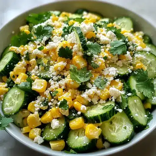 Street Corn Cucumber Salad
