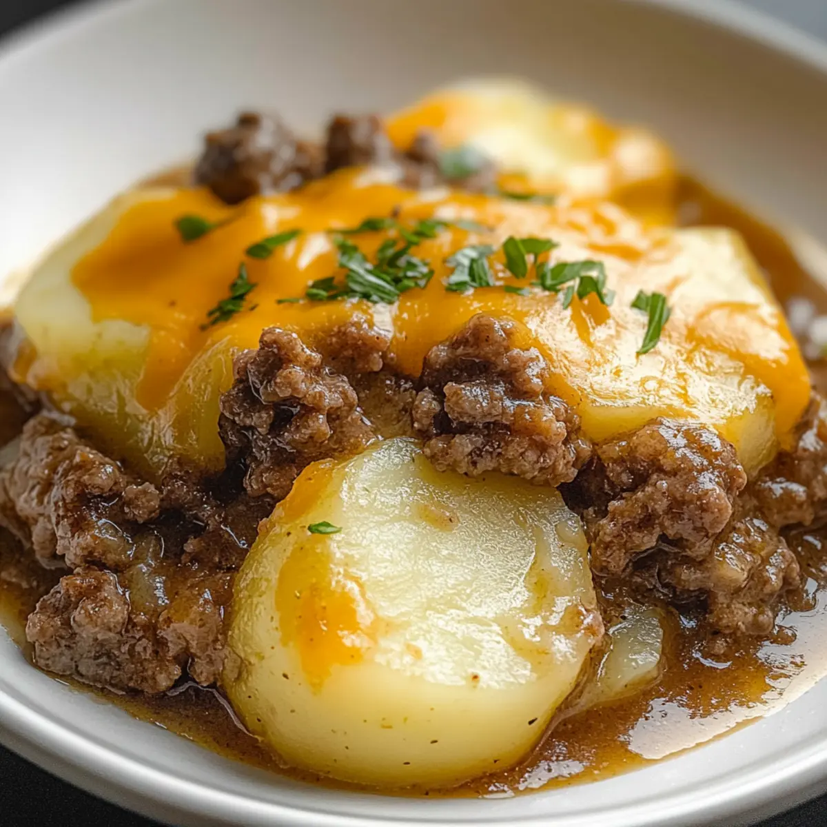 Crockpot Hamburger Potato Casserole