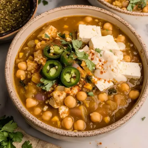 Vegetarian White Chickpea Chili