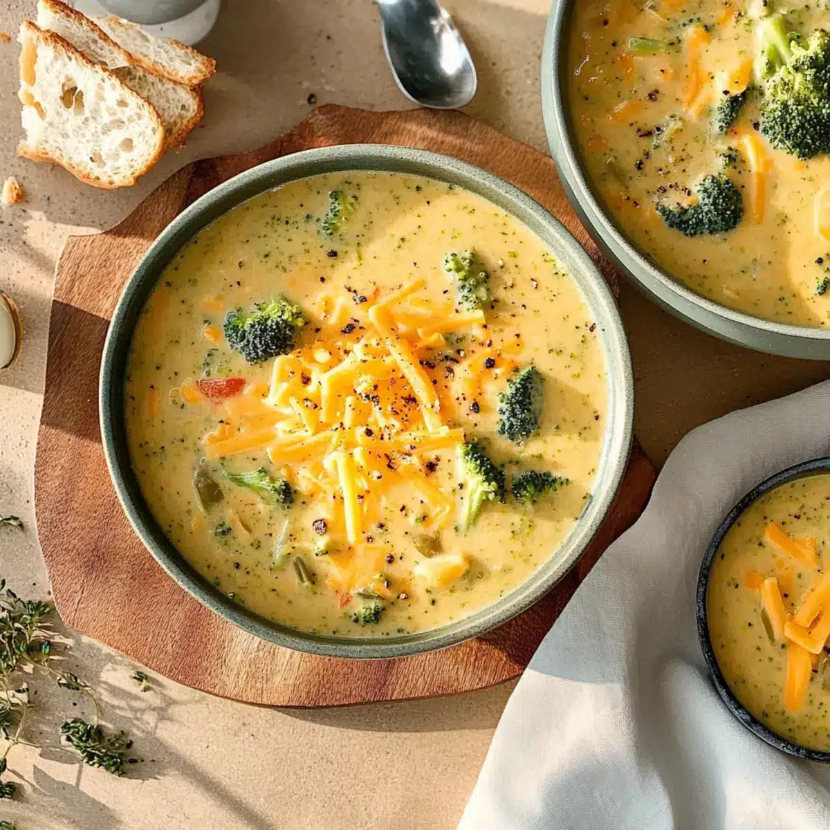 Healthy Broccoli Cheddar Soup