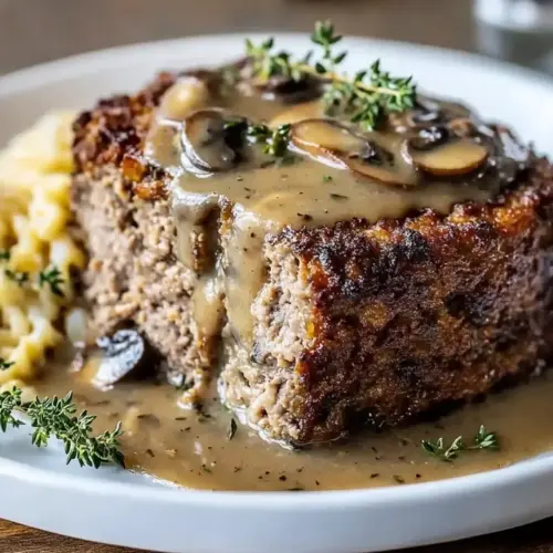 Mushroom Gravy Meatloaf