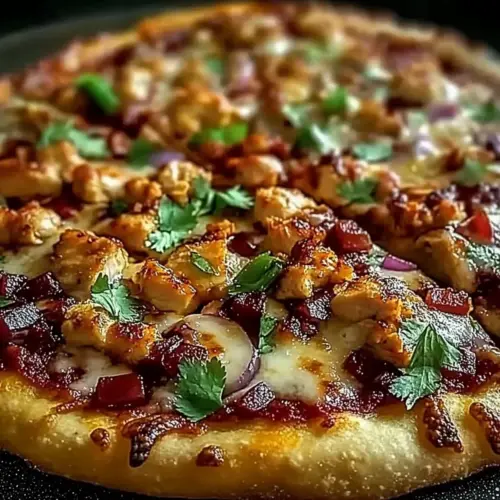 Chili Garlic Chicken Pizza