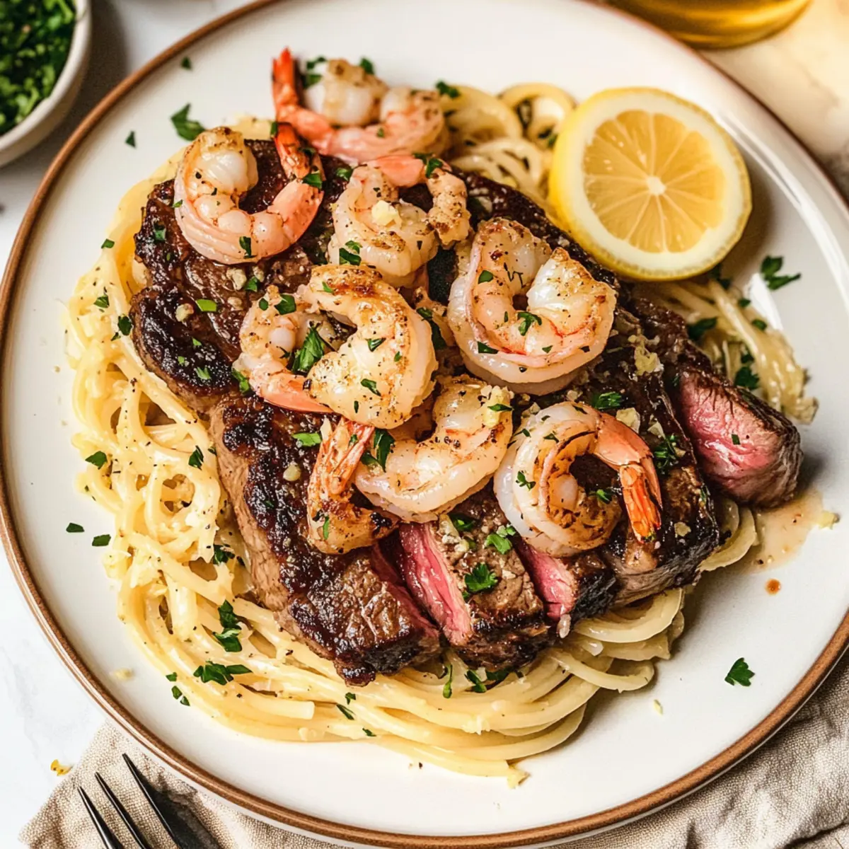 Perfect Steak and Shrimp Scampi
