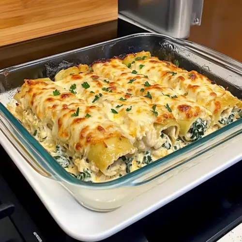Cajun Chicken Alfredo Lasagna Rollups