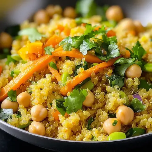 Curry Quinoa Chickpea Bowl
