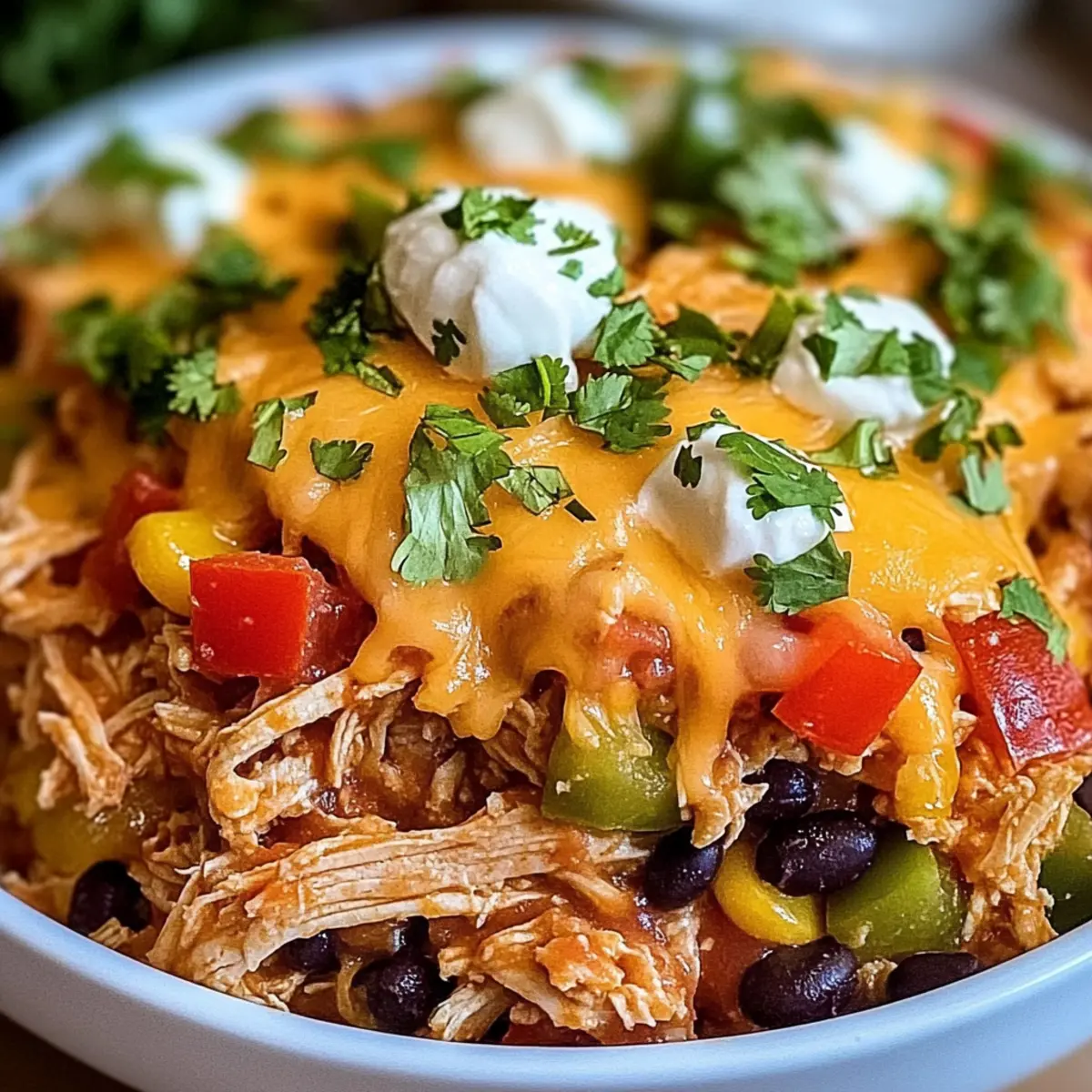 Chicken Burrito Bowl Casserole