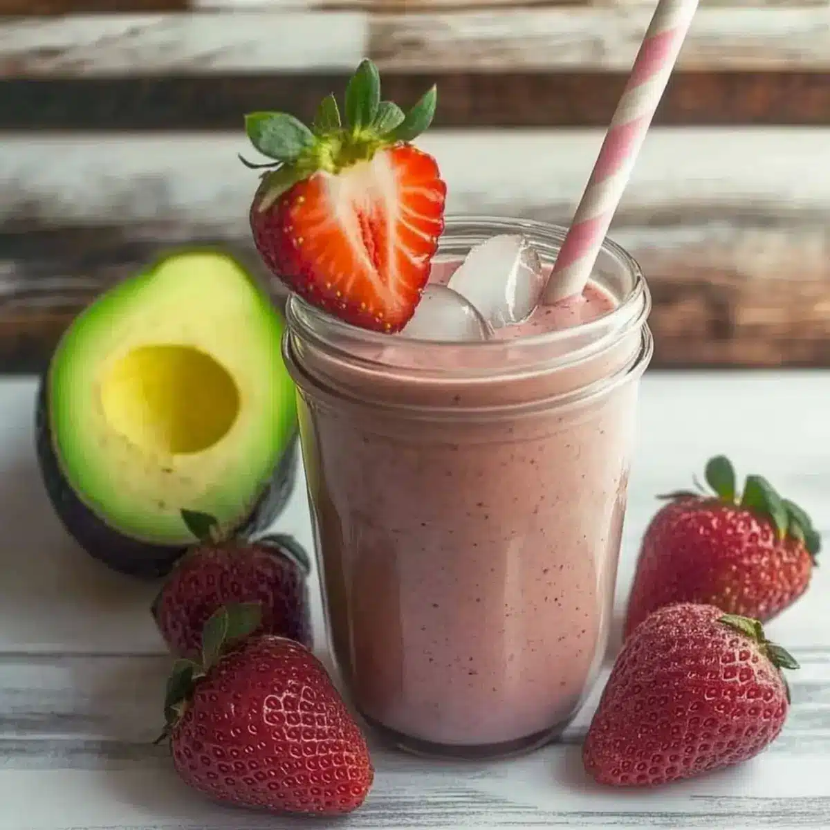 Strawberry Avocado Smoothie