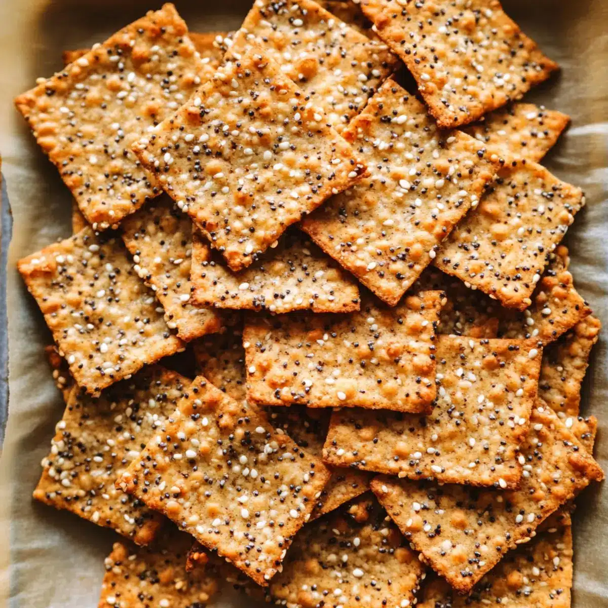 Crispy Chickpea Seed Crackers
