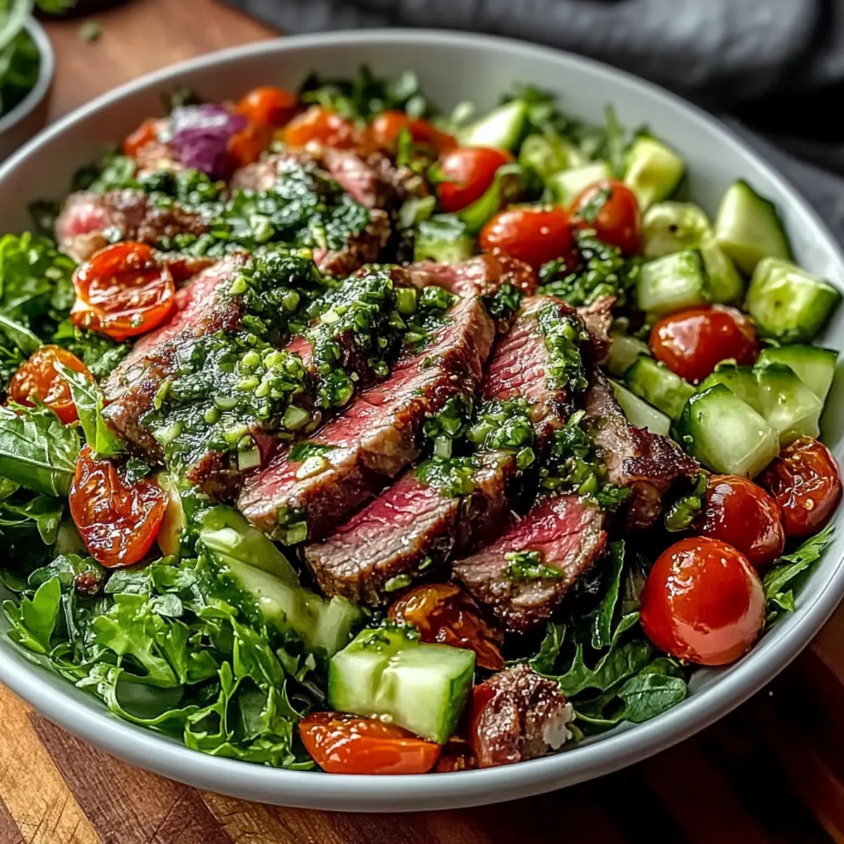 Chimichurri Steak Salad Bowl