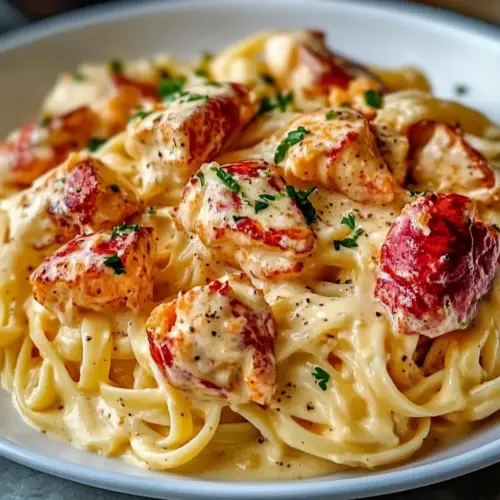 Creamy Lobster Linguine