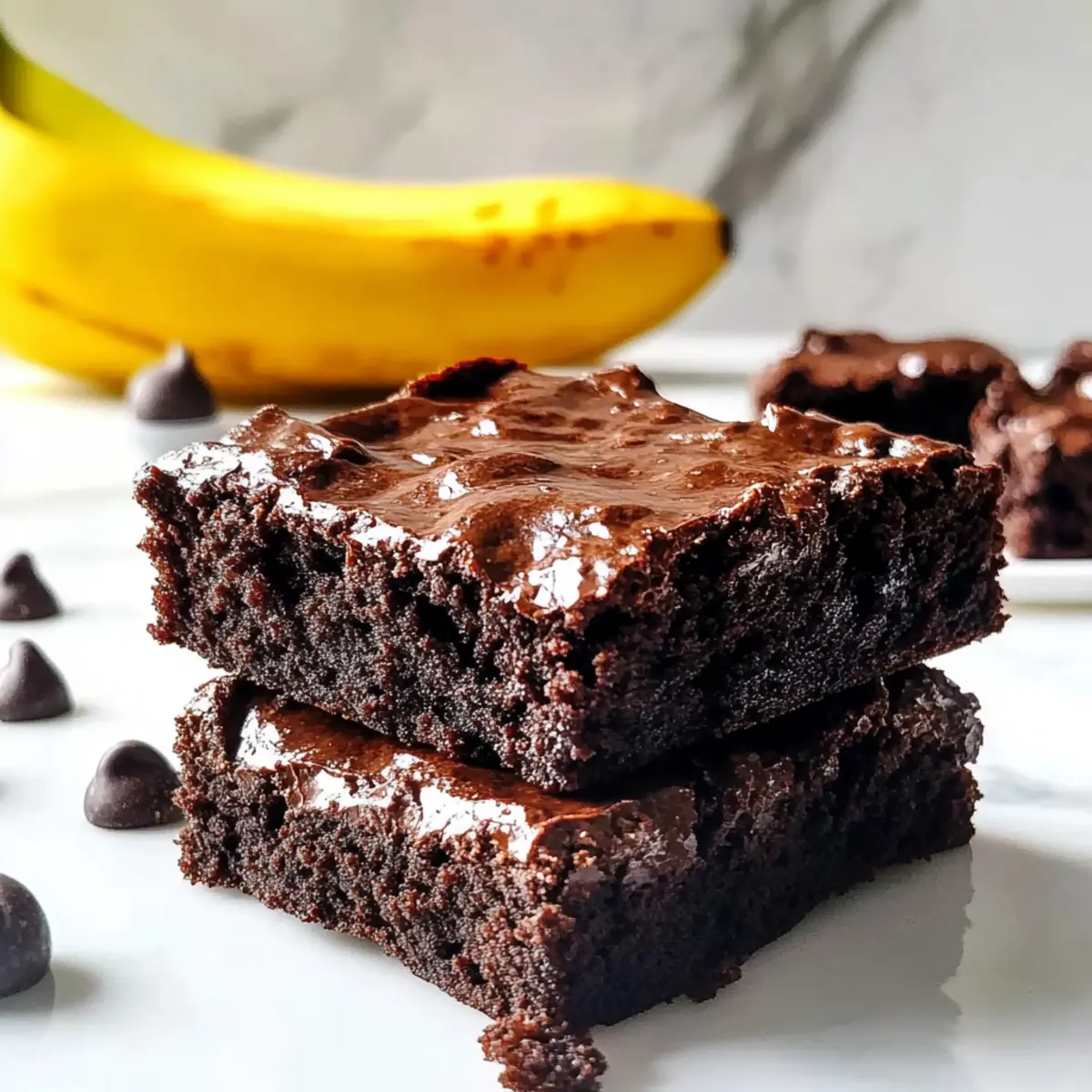 Healthy Banana Brownies