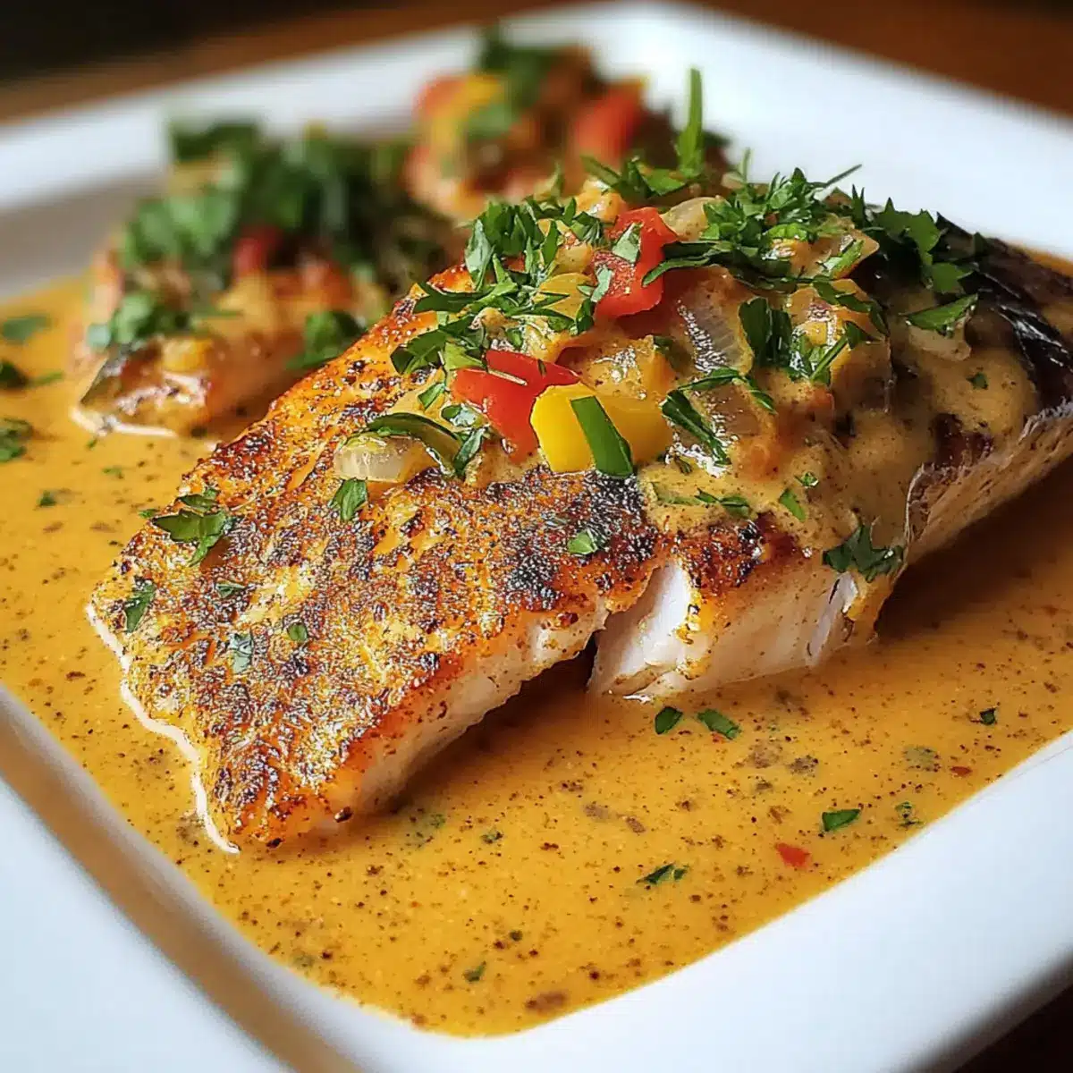 Easy Red Snapper with Creamy Creole Sauce