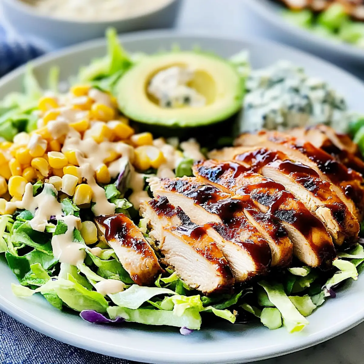 Summer Coleslaw BBQ Chicken Salad