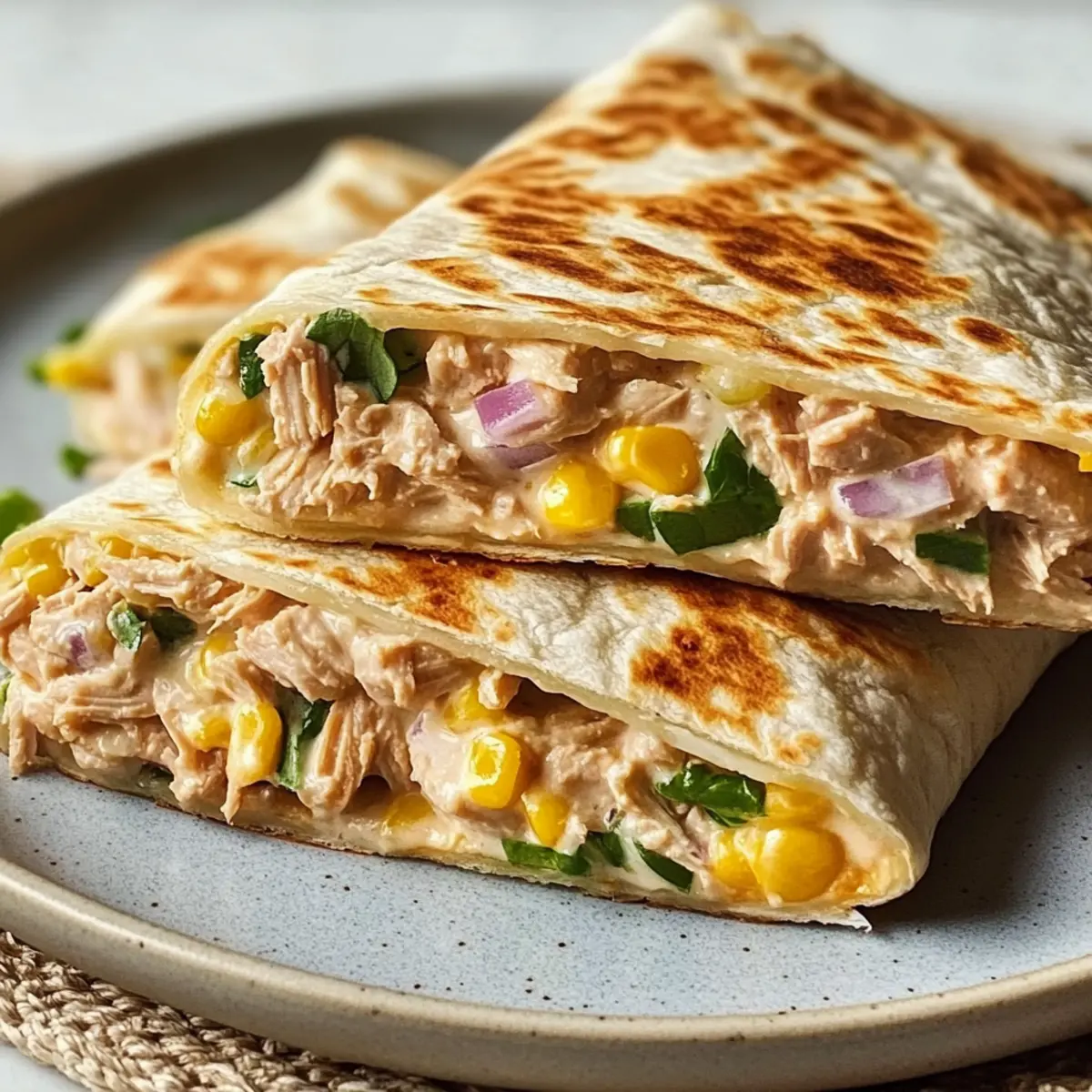 Savory Tuna Melt Wraps
