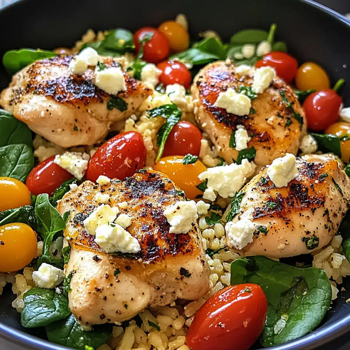 Greek Chicken and Lemon Rice
