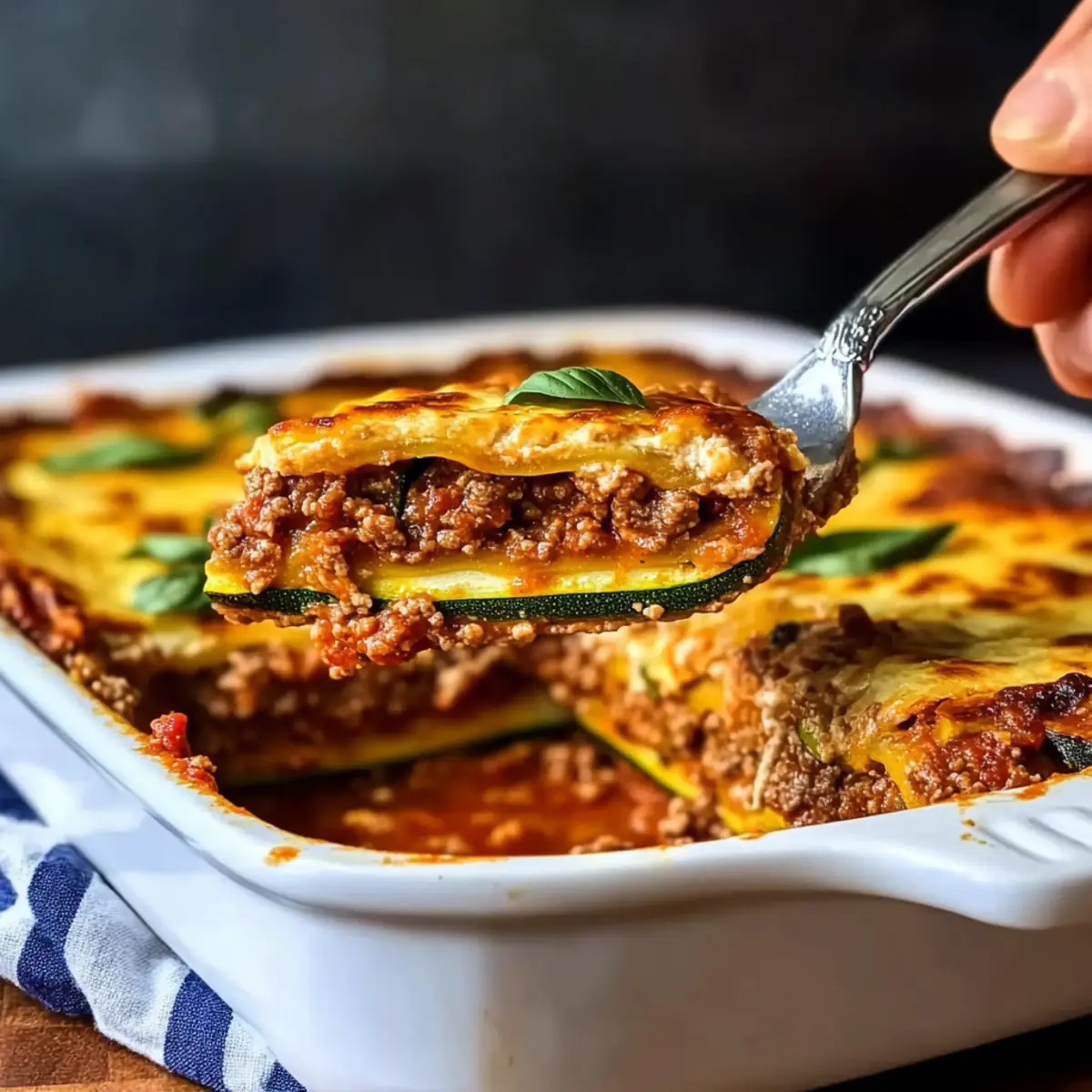 Keto Zucchini Lasagna (No Pasta Lasagna!)
