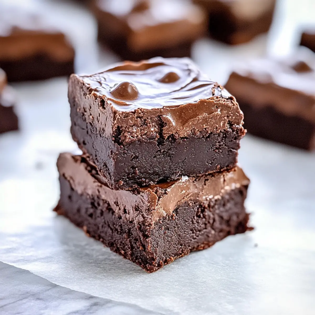 4 Ingredients No Bake Brownies