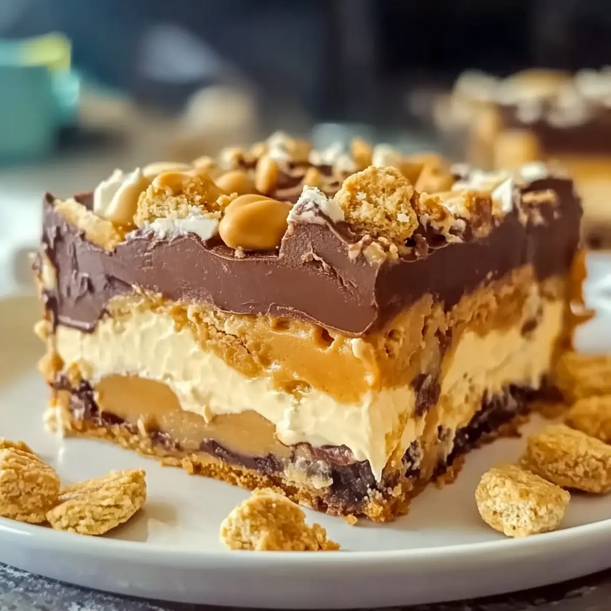 No-Bake Peanut Butter Lasagna