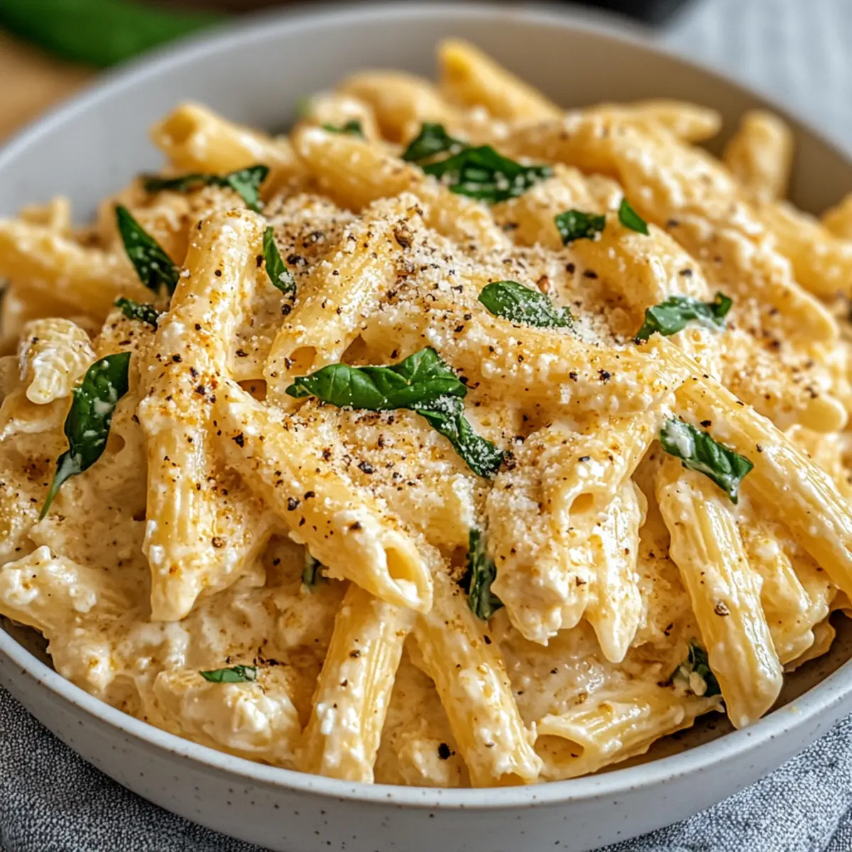 Cottage Cheese Pasta