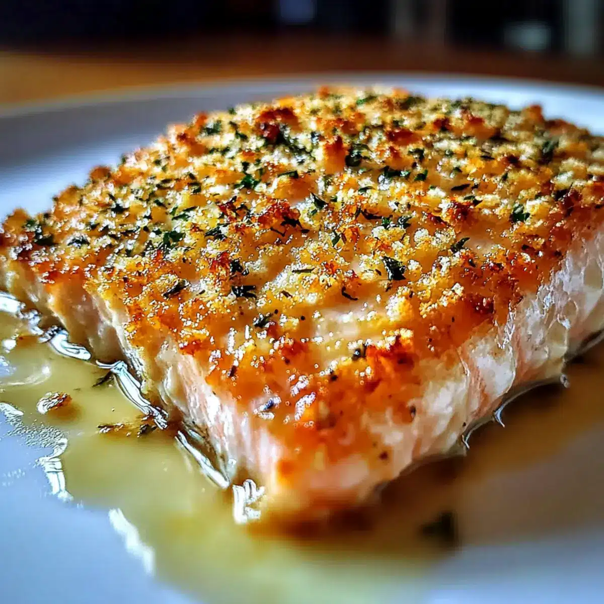 Crispy Parmesan Crusted Baked Salmon