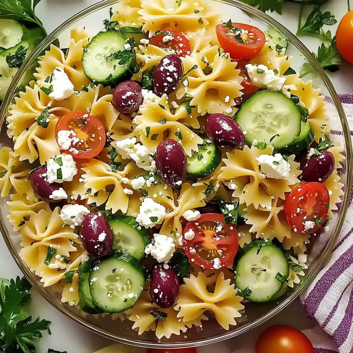 Irresistible Mediterranean Pasta Salad