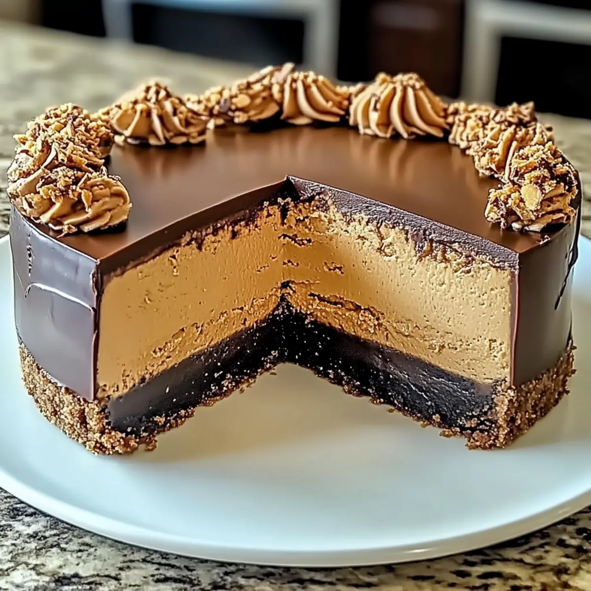 Chocolate Peanut Butter Cheesecake
