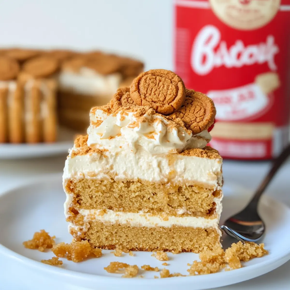 Biscoff Poke Cake