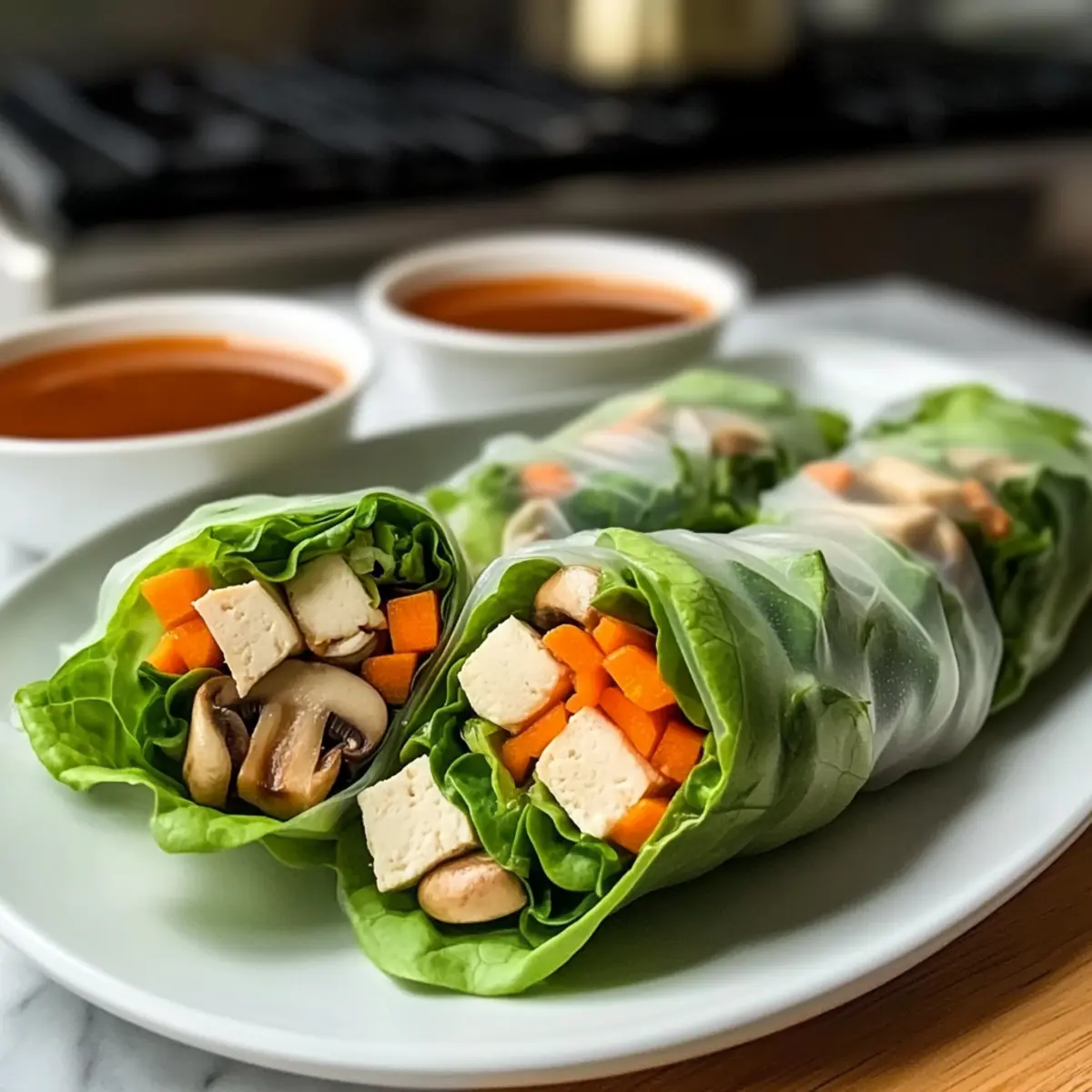 Fresh Lettuce Wrap Summer Rolls