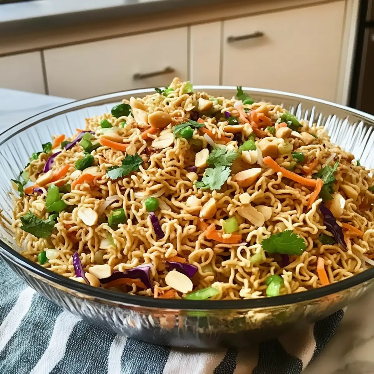Crunchy Asian Ramen Noodle Salad