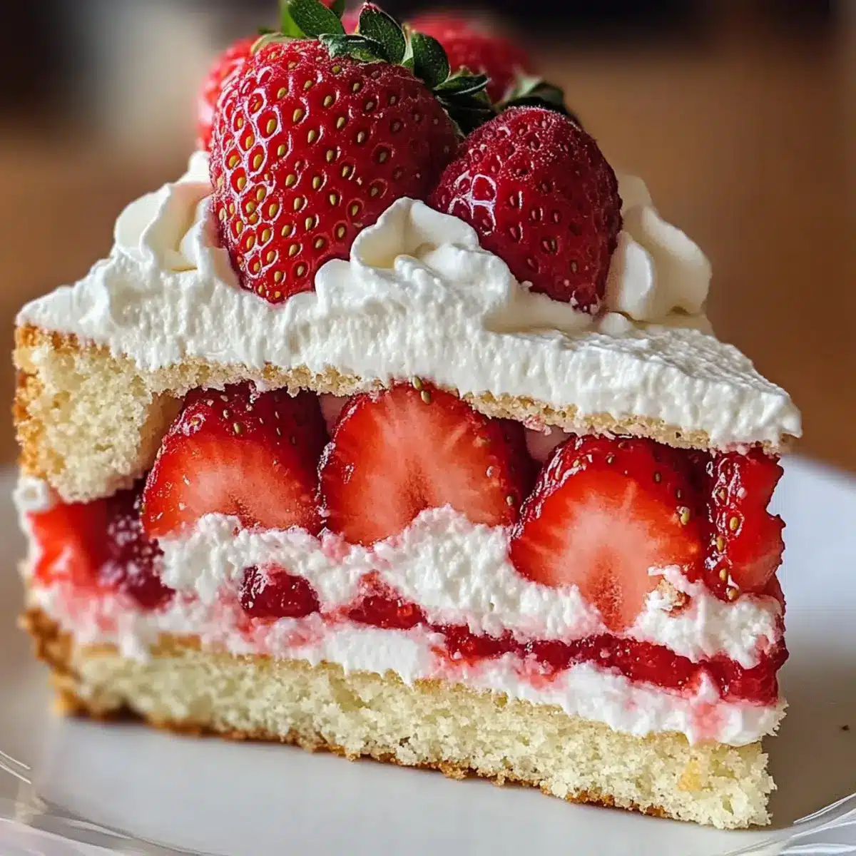 Strawberry Shortcake Layered Slice