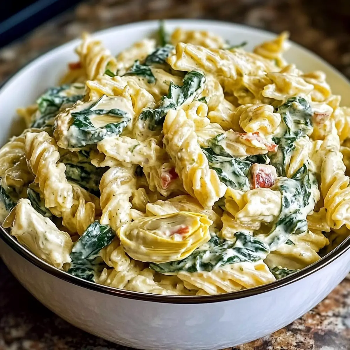 Spinach Dip Pasta Salad